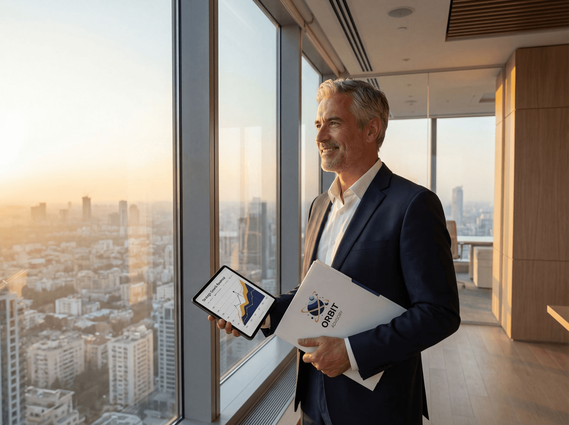 Team of financial advisors collaborating in a modern office