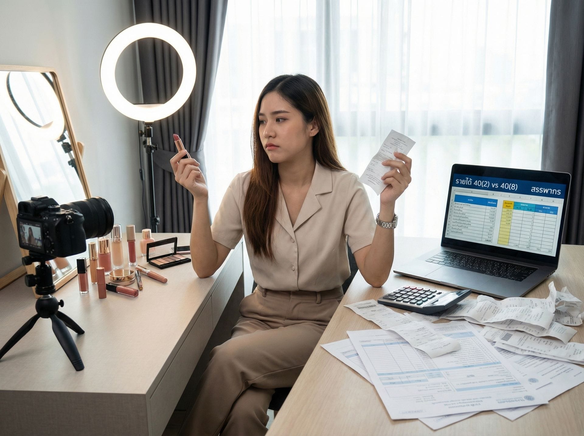แม่ค้าออนไลน์-Influencer ยื่นภาษีแบบไหน? เจาะลึกเงินได้ 40(2) vs 40(8) และวิธีหักค่าใช้จ่ายให้คุ้มที่สุด