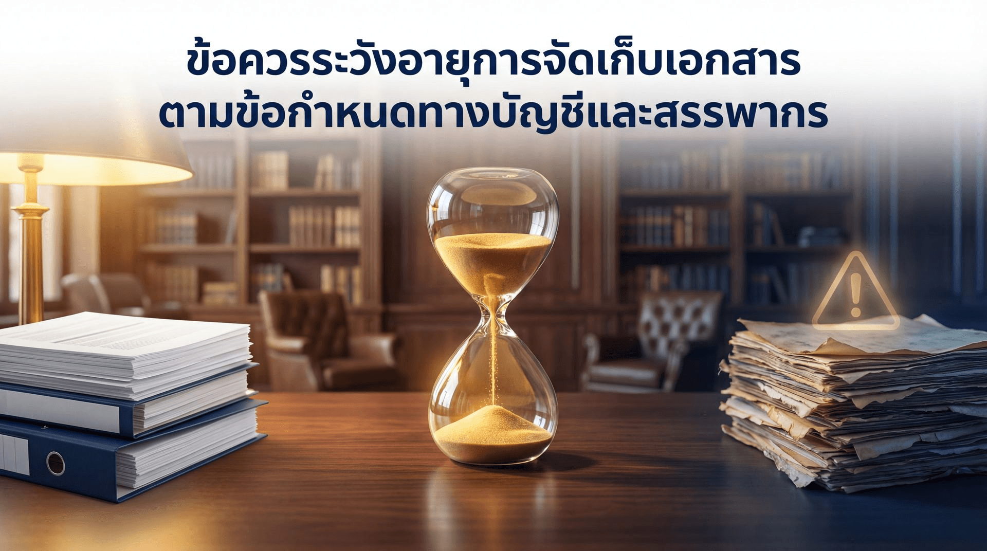 ข้อควรระวังอายุการจัดเก็บเอกสารตามข้อกำหนดทางบัญชีและสรรพากร